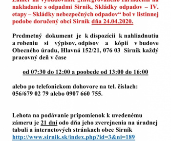 Vodozádržný systém v obci Sirník