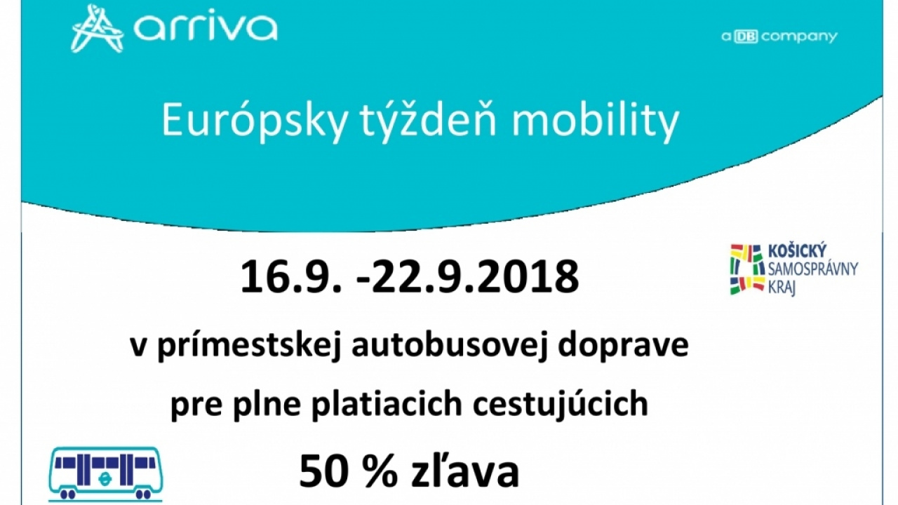 Arriva Európsky týždeň mobility Arriva Európsky týždeň mobility