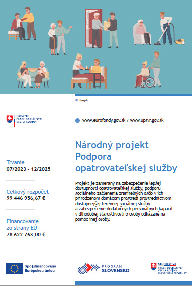 Fotka - NP Podpora opatrovateľskej služby