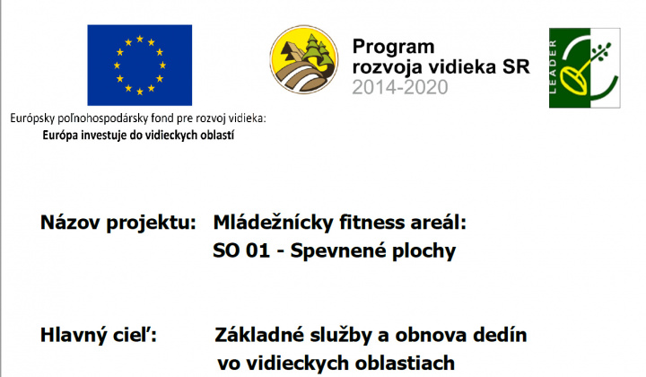 Fotka - Mládežnícky fitness park - SO 01 - spevnené plochy