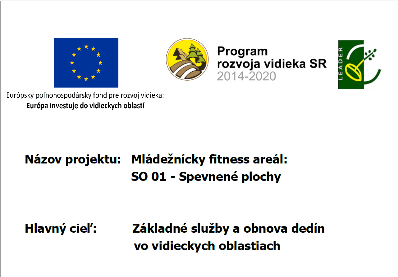 Fotka - Mládežnícky fitness park - SO 01 - spevnené plochy