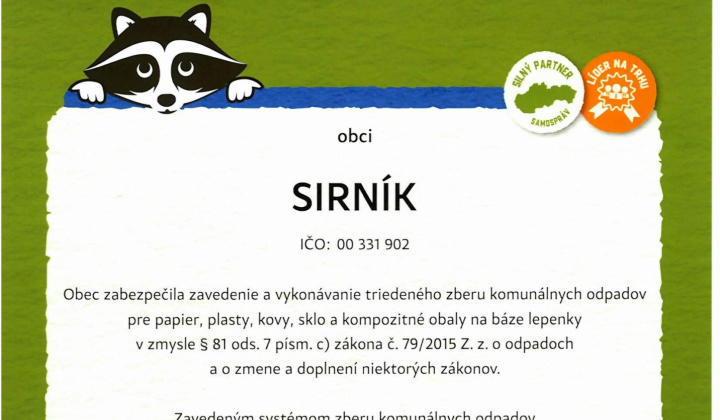 Fotka - Certifikát za rok 2024